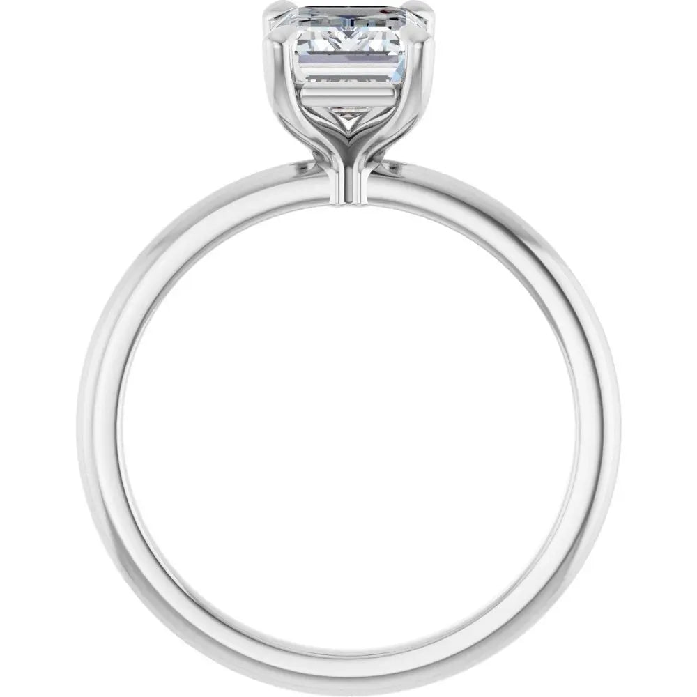 1 3/4 CT Lab-Grown Emerald Diamond Solitaire Ring in 14K Gold
