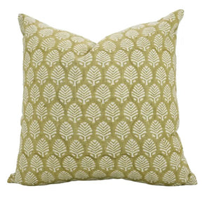 Unique Hand -Block Print Viscose Linen Pillow Cover - Sangmarmar