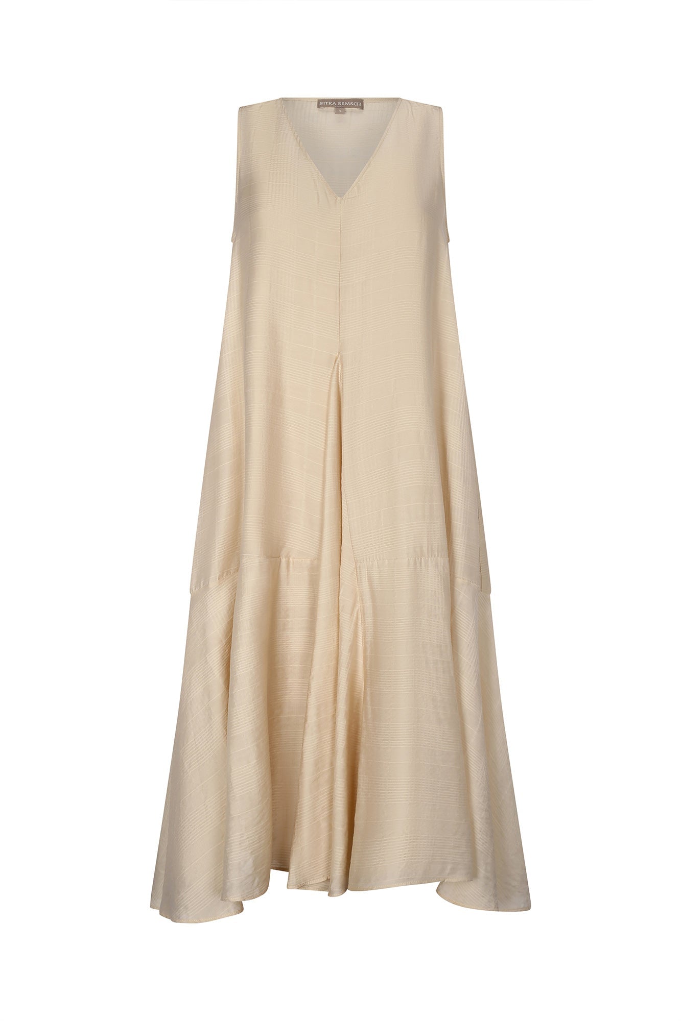 Lenox Godet Dress | Vanilla