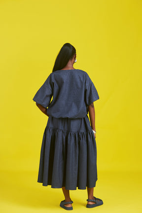 Amaka denim skirt