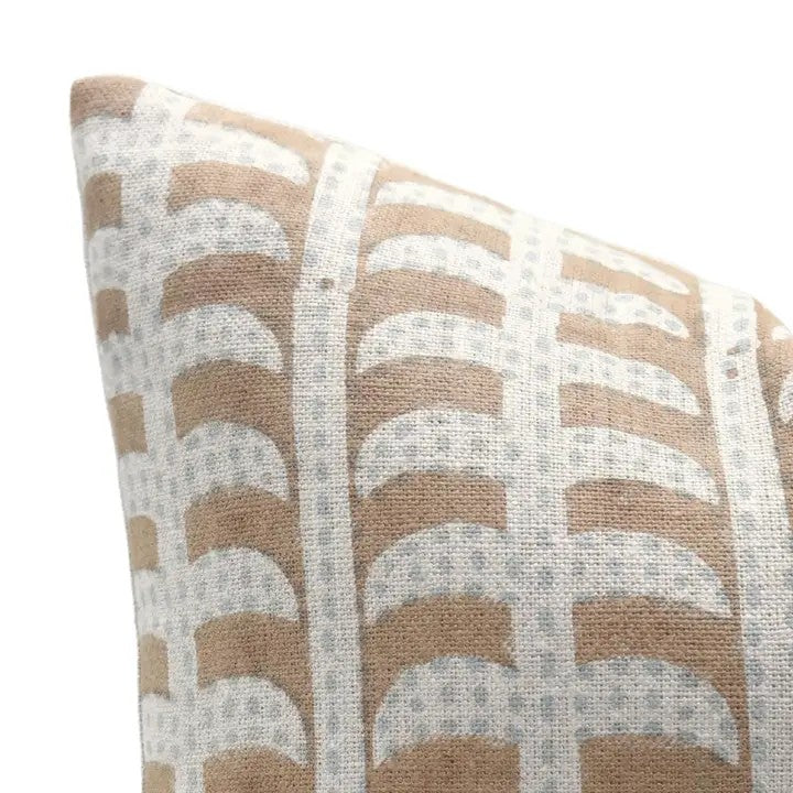 Boho Block Print Thick Linen Cushion Cover - Garud