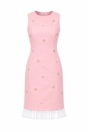 Sparkle Shift Dress - Blush Pink