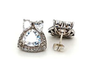Trillion & pear cut Earrings