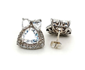 Trillion & pear cut Earrings