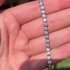 THE BIG “POPPY” 3MM BEZEL TENNIS BRACELET