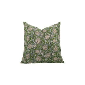 Handcrafted India Block Print Boho Pure Linen Pillow Cover- Merakhi