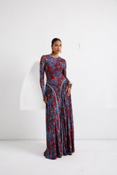 Maxi Dress - Dream Safari - Crimson Red