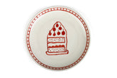 Ceramic Dessert Plates - Celebration , 7 Inches - Set of 4