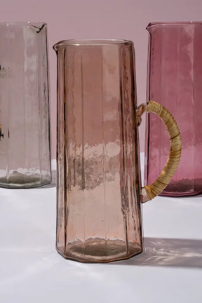 Hammered Water Pitcher, Natural -6.25 X 9.5 Inches