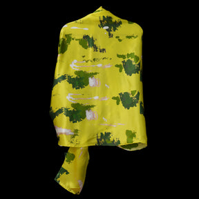 Yellow Green Wall Splash Wrap Scarf