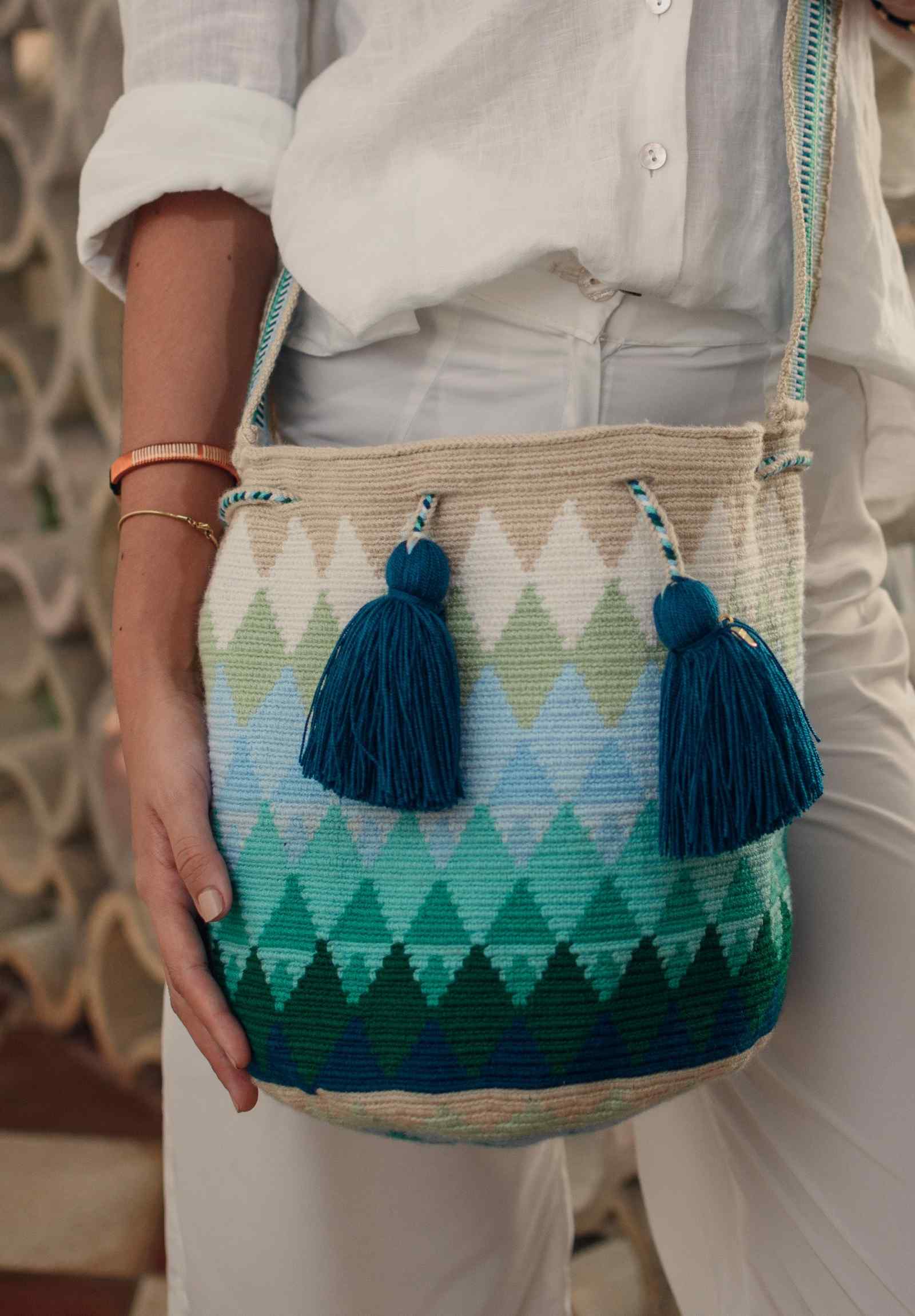Peacock Wayuu Bag