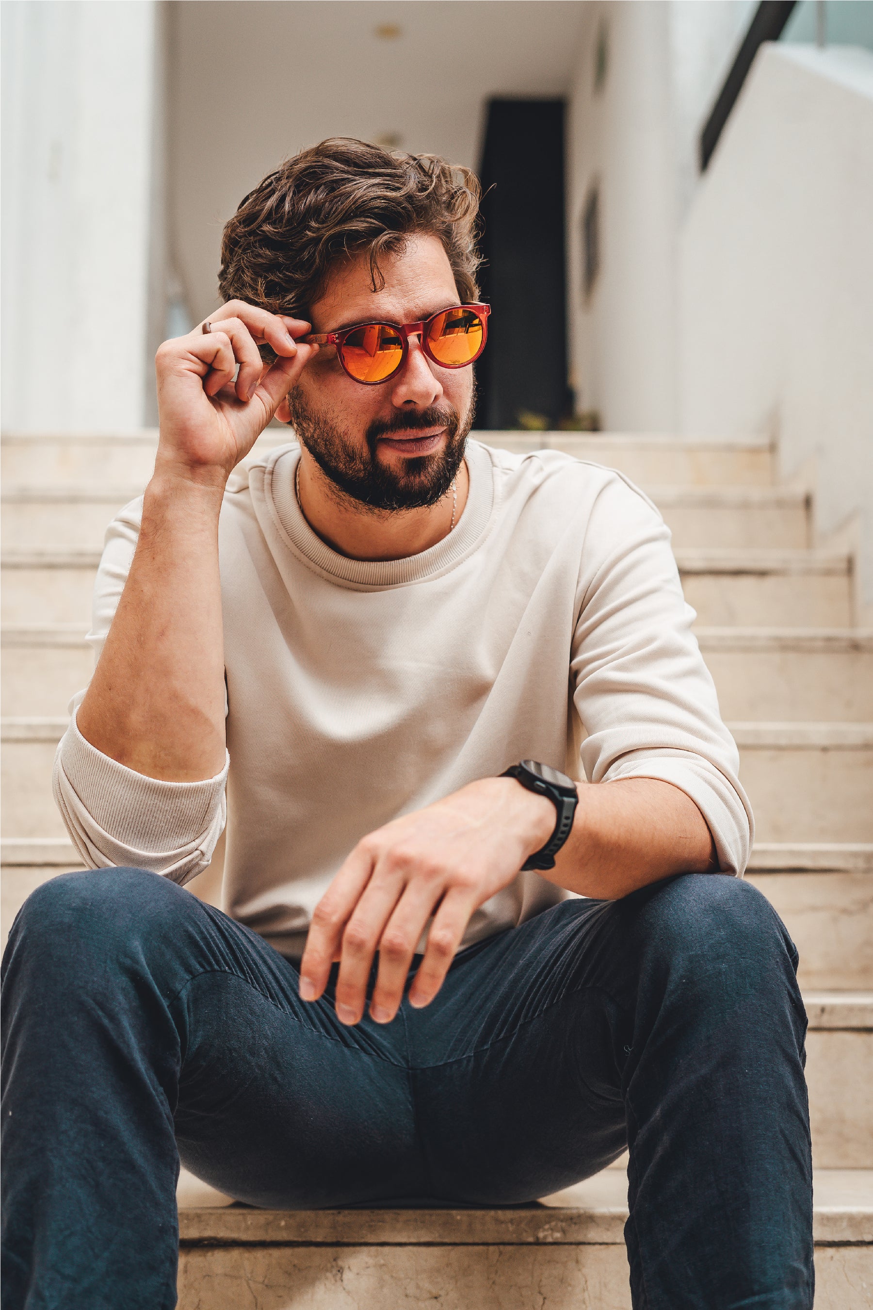 Red Candy Wooden Sunglasses-INTI