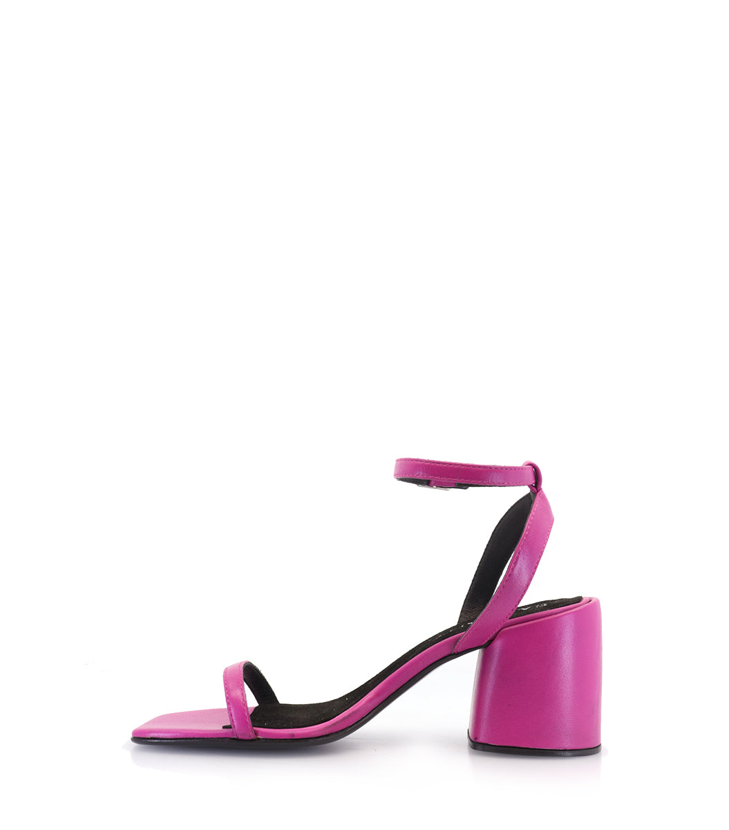 Chic Pink Block Heel Sandals Remi