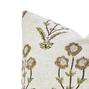 Unique Hand-Block Printed Design Viscose Linen Pillow Cover - Amitabh
