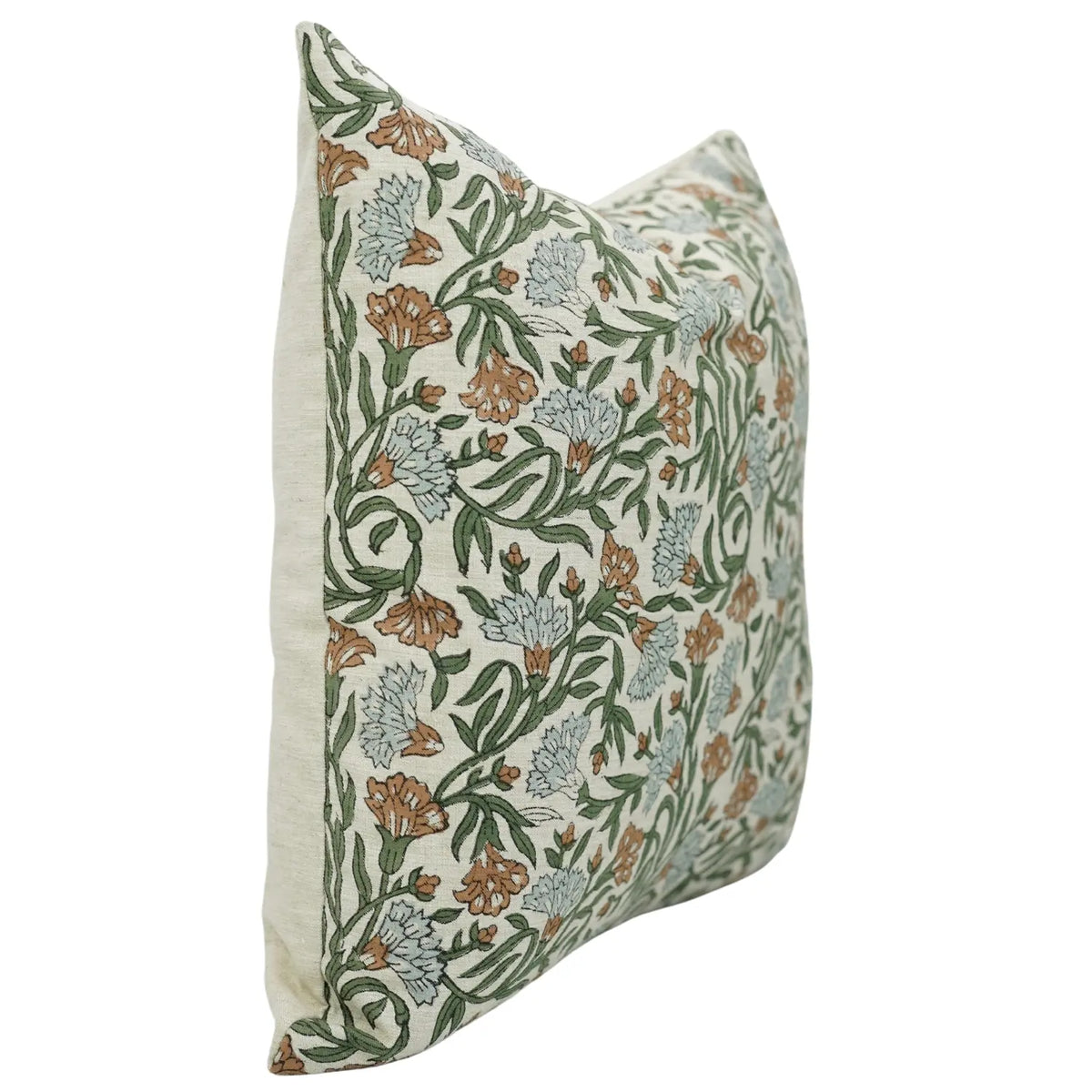 Thorny Stems  Handmade Block Printed Pillow Cover
