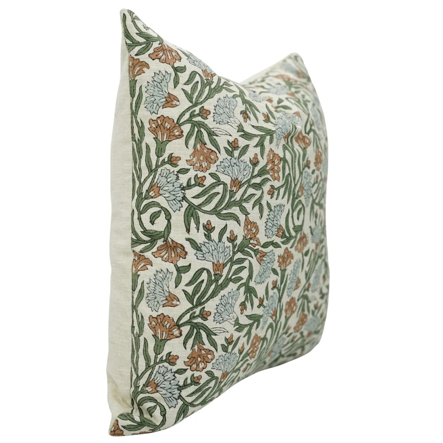 Thorny Stems  Handmade Block Printed Pillow Cover