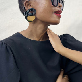 Evoke Black Earrings