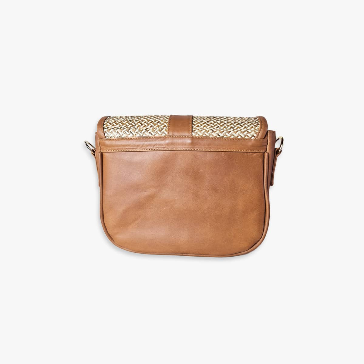 Beige Leather Carriel Bag – Handmade Crossbody & Handbag with Palm Strap Detail, Timeless Leather Purse