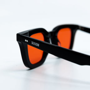 Zid Sunglasses with Black Frame & Red Lens