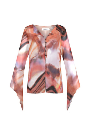 Orilla Top Print Rosa