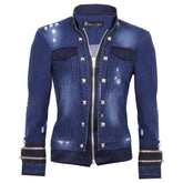 Zippered jean jacket