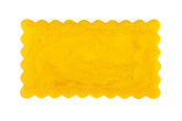 Scallop Rectangular Resin Cheese Board – Mustard , 14 Inches
