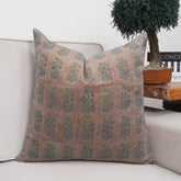 Decorative Block Printed Boho Pure Linen Pillow Cover - Indradhanush