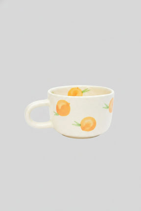 Ceramic Artisan Mug - Orange, 3 Inches