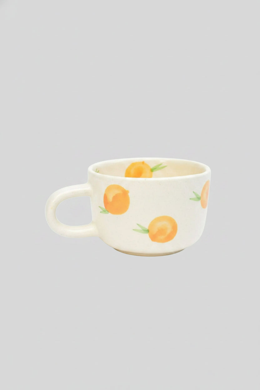 Ceramic Artisan Mug - Orange, 3 Inches
