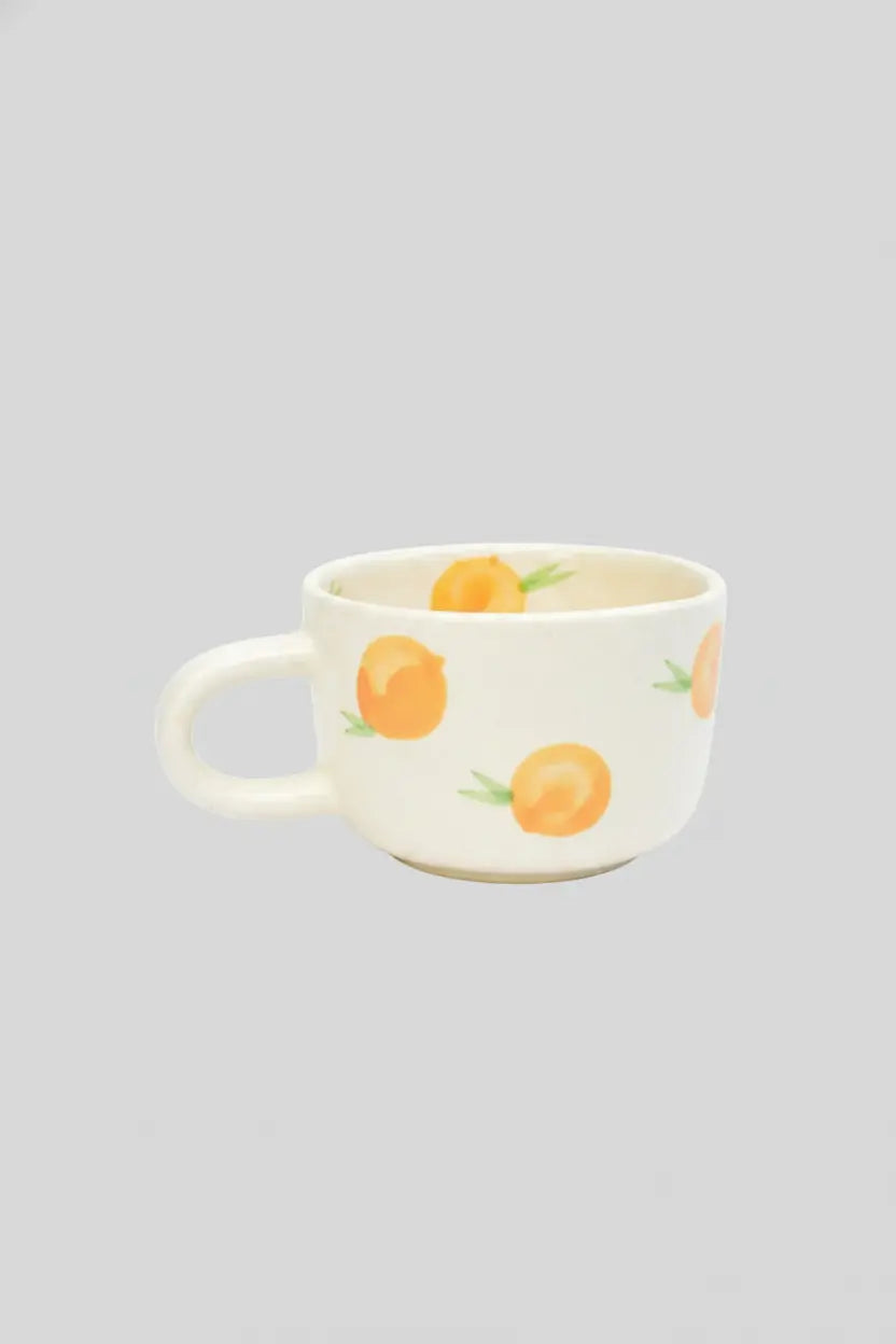 Ceramic Artisan Mug - Orange, 3 Inches