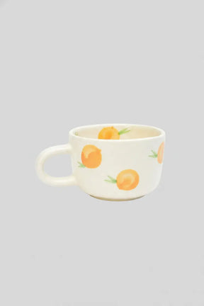 Ceramic Artisan Mug - Orange, 3 Inches