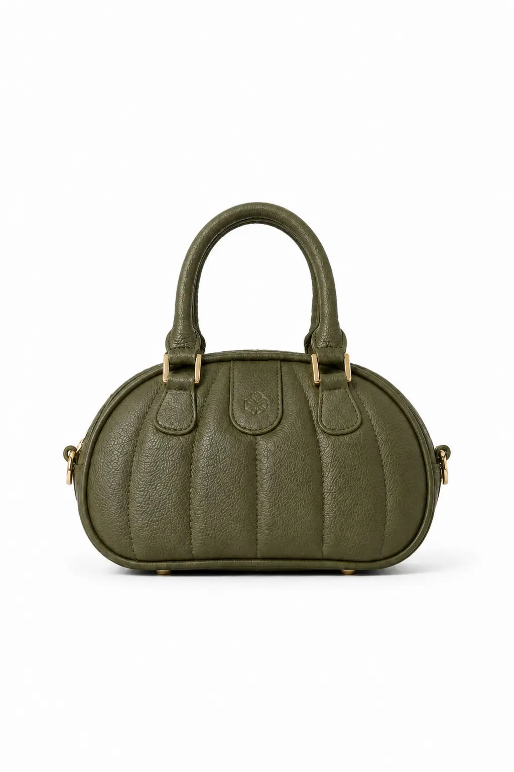 Ameline Sculptural Italian Leather Top Handle