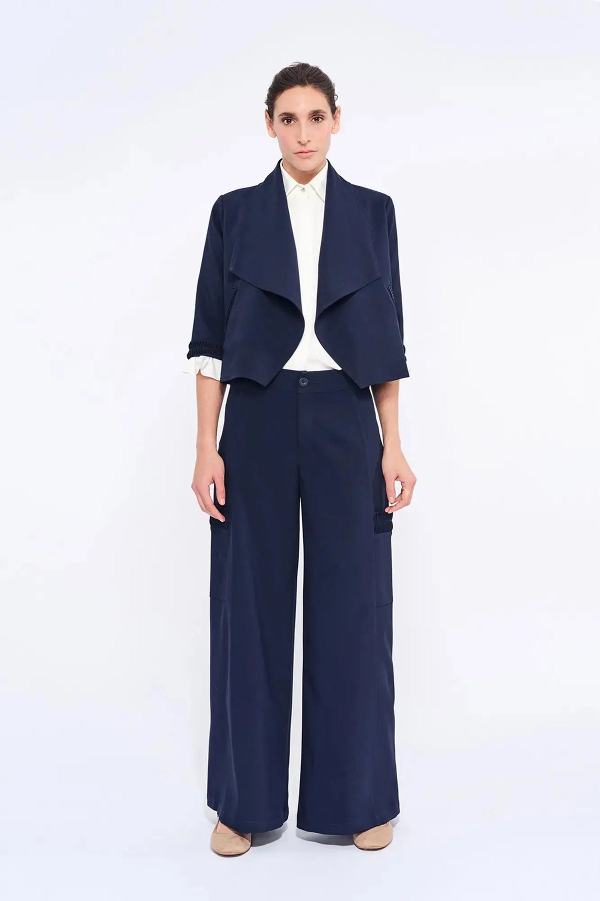 Daysi Draped Lapel Jacket
