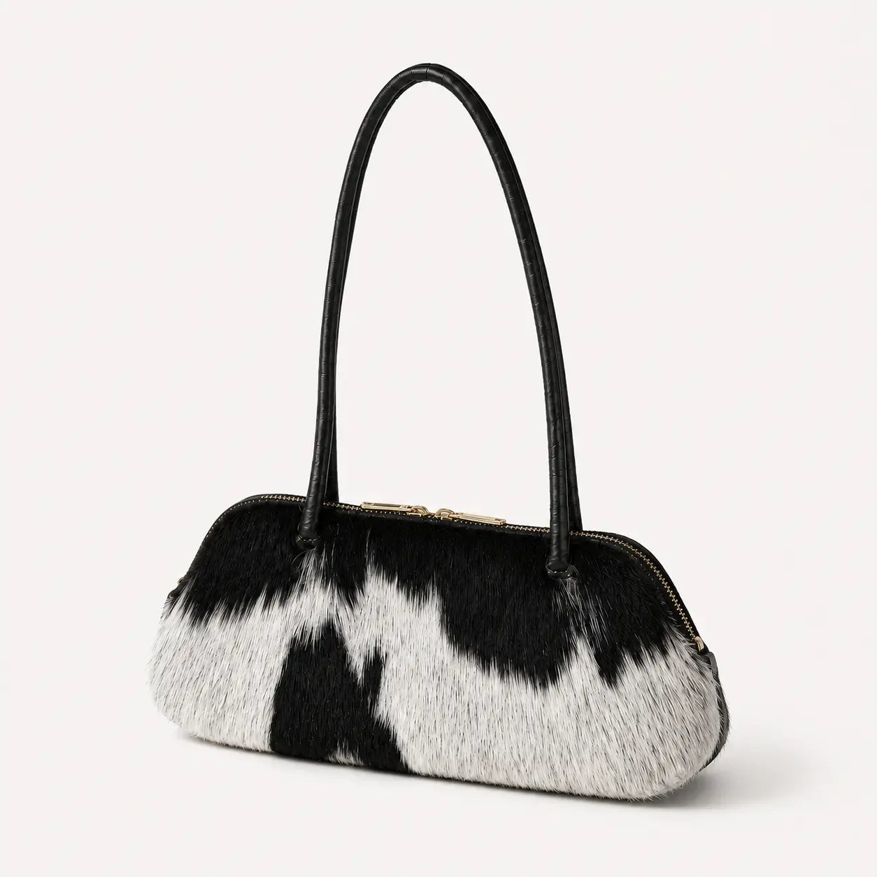 Ebène Unique Hair-On Cowhide Shoulder Bag