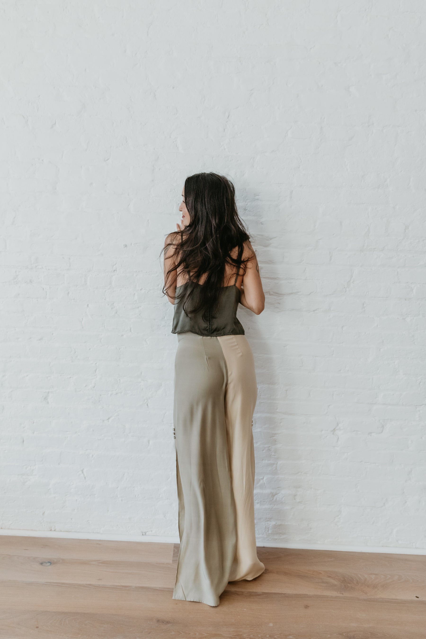 VEDA – Silk Pants – Bi color