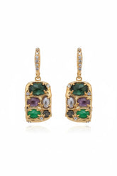 Mosaic Agate Earrings