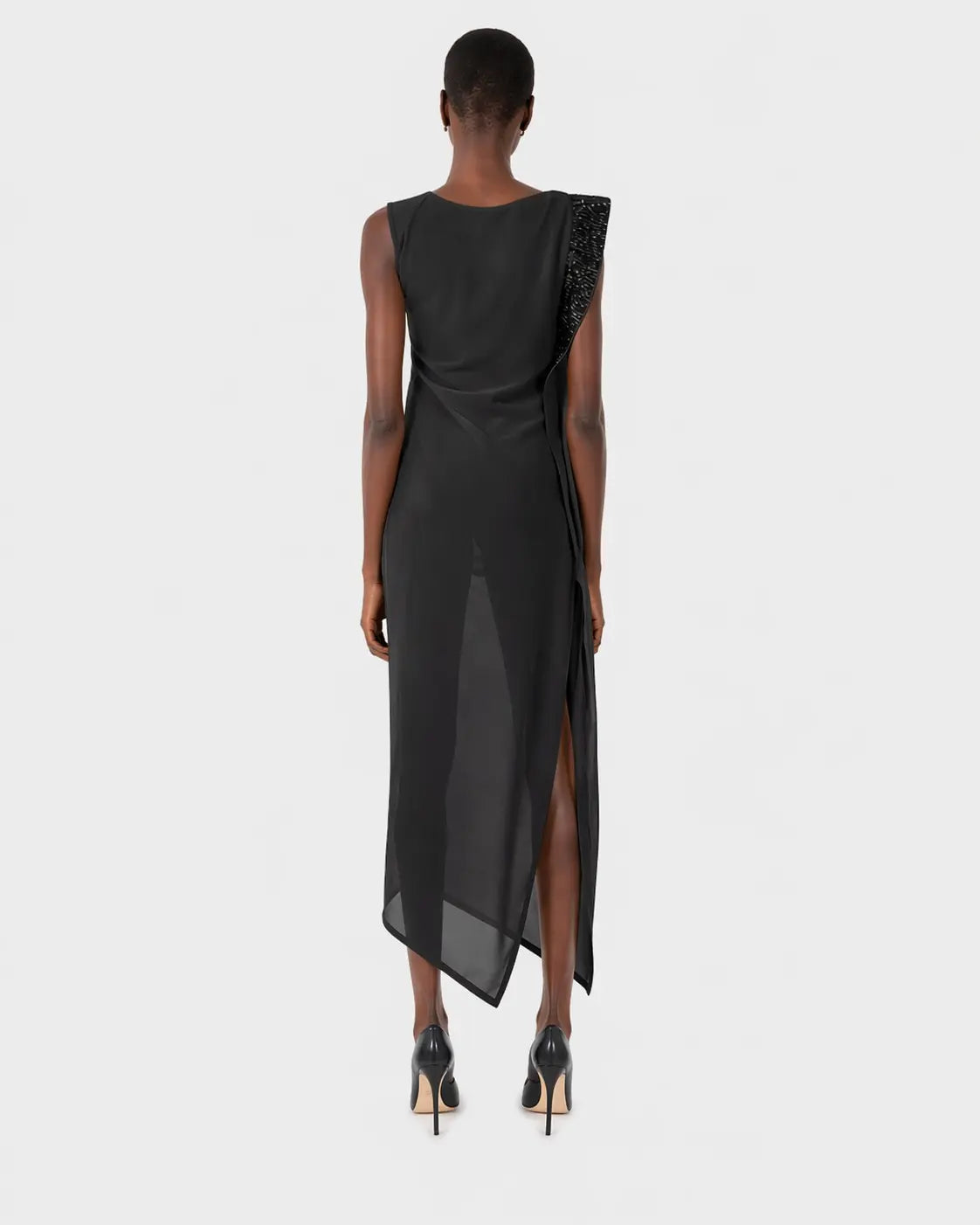 The Aurelia Beaded Silk Chiffon Gown