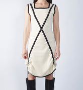 Grommet Cross Knit Dress