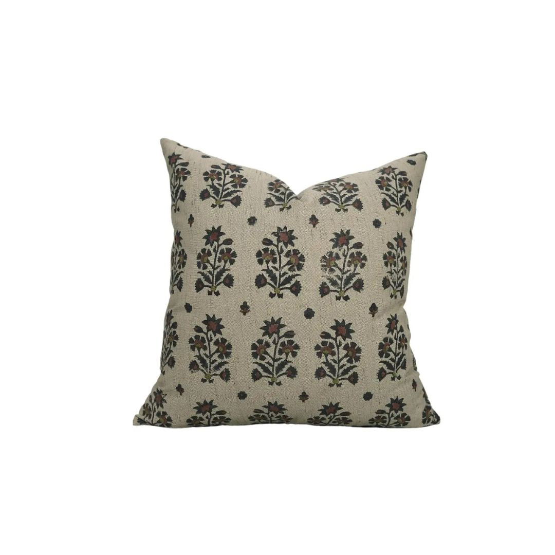 Bohemian Printed Linen Blend Cushion Cover - Sadabahar