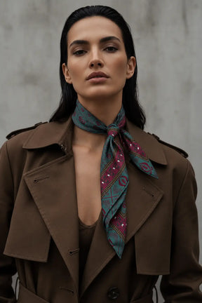 Diamond Sea Horse Small Scarf