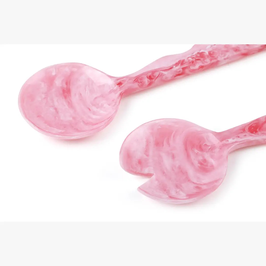 Resin Salad Server- Pink (Set of 2), 12.40 x 3.93 Inches