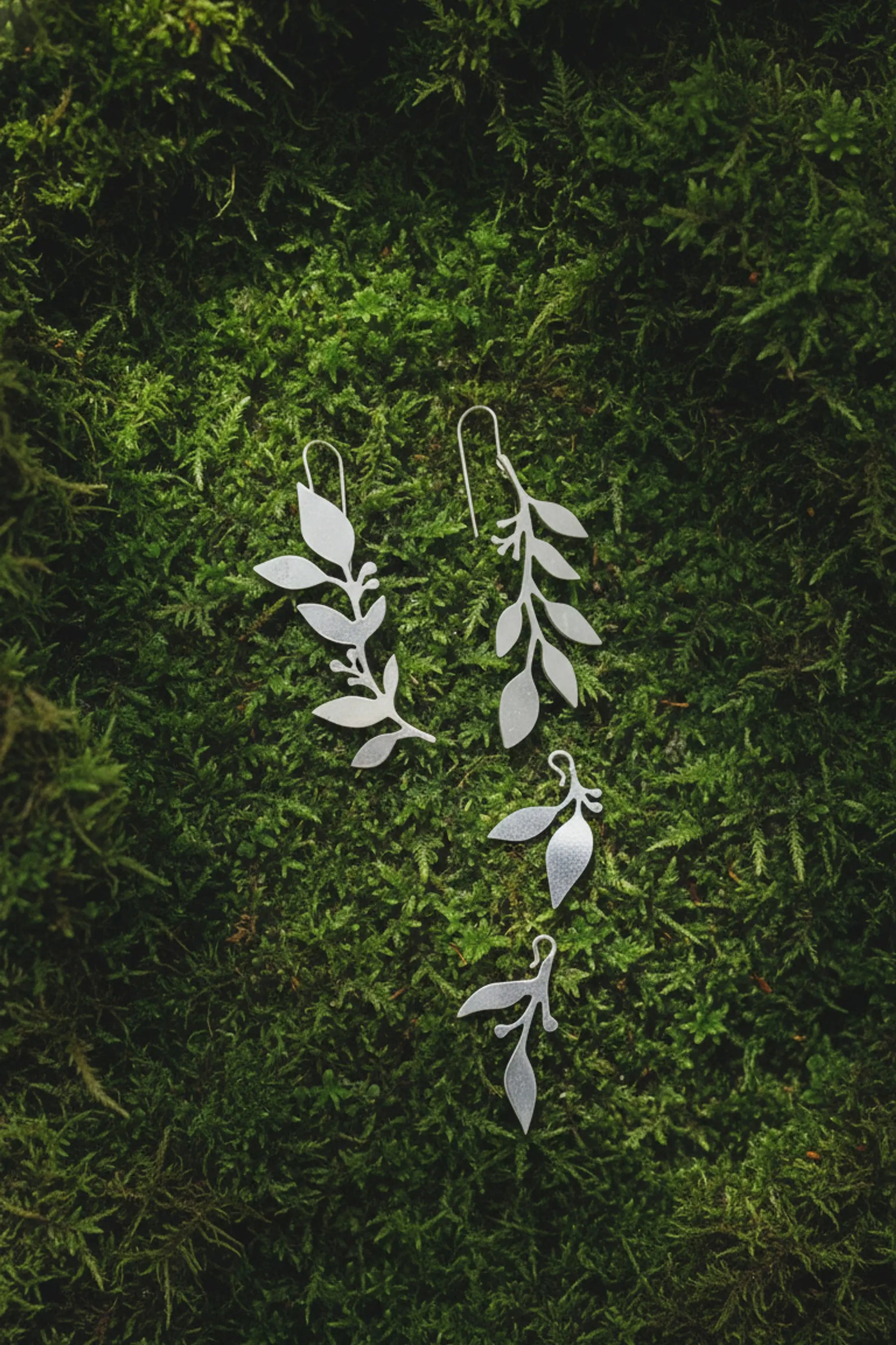 Inverted Vine Convertible Drop Earrings