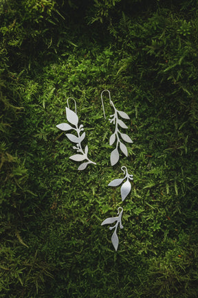 Inverted Vine Convertible Drop Earrings