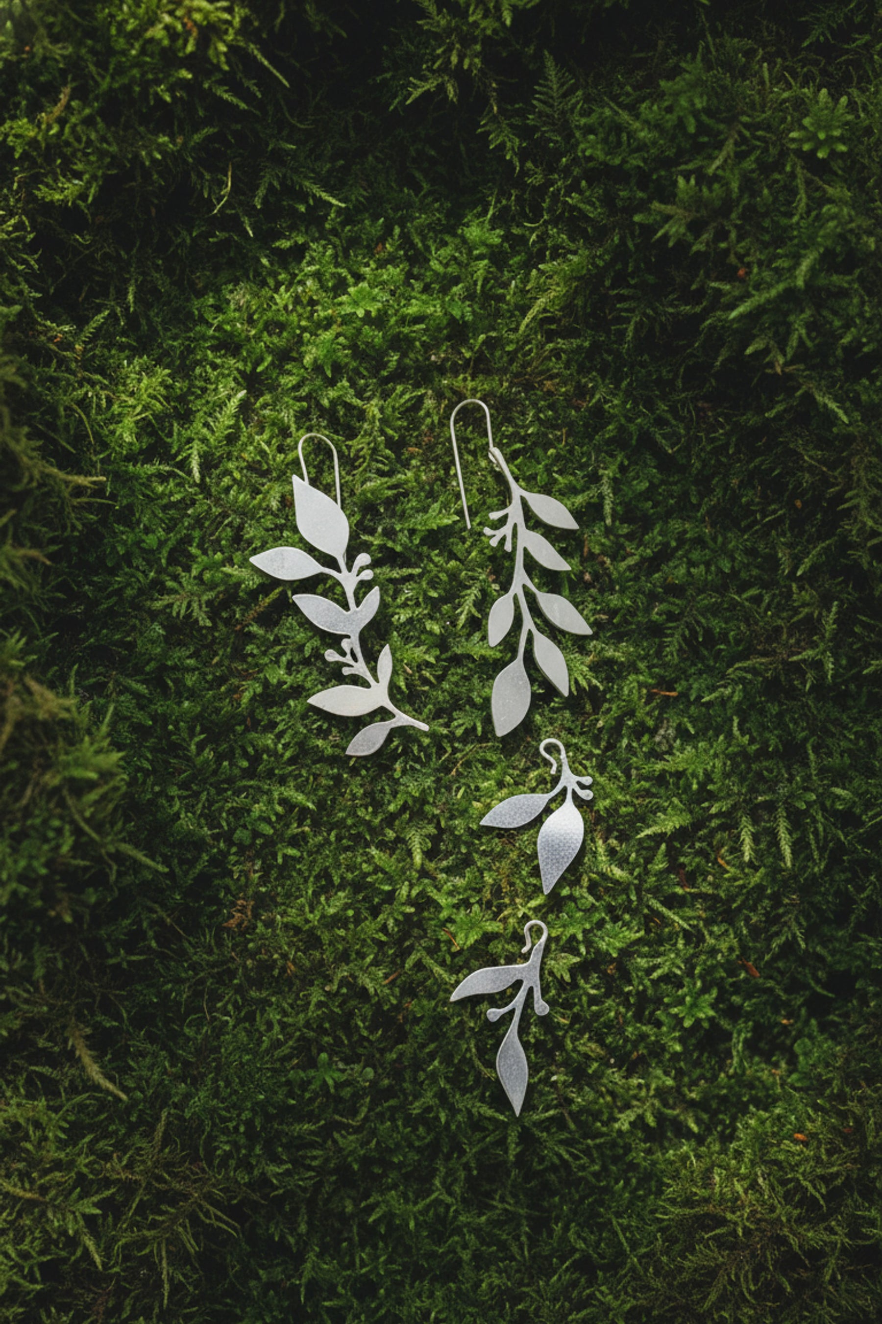 Inverted Vine Convertible Drop Earrings