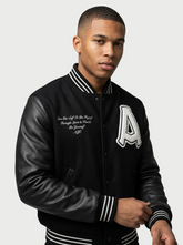 SPIRIT & WEALTH LETTERMAN JACKET