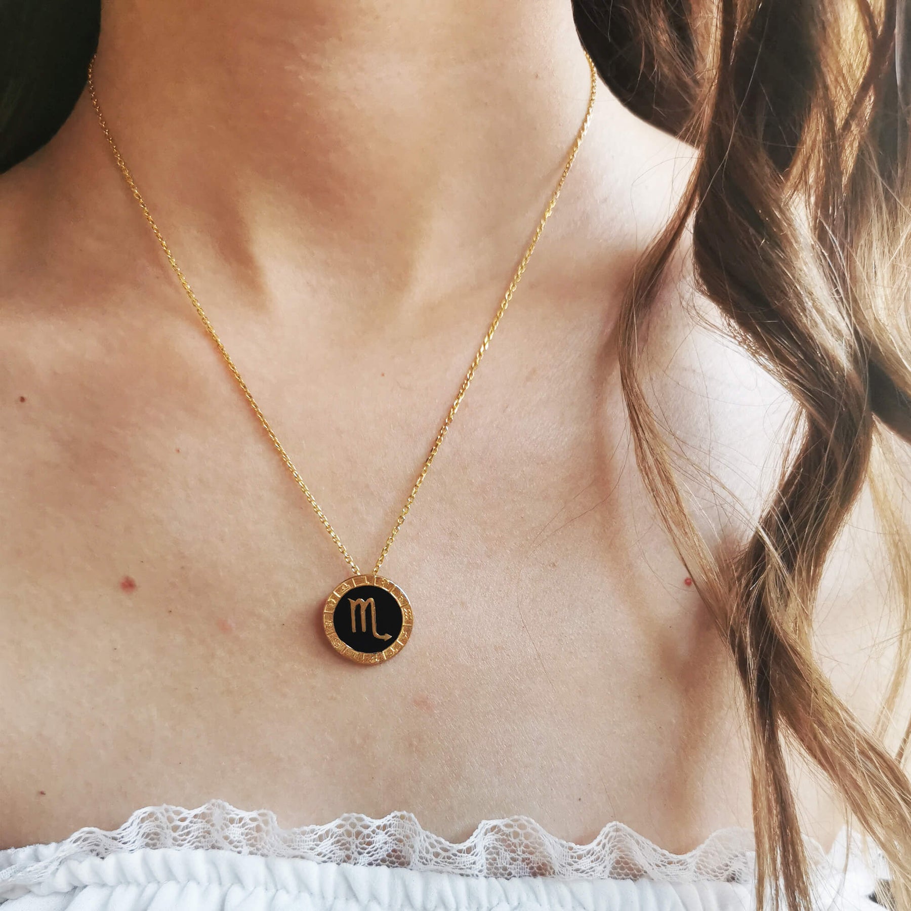 Scorpio Horoscope Necklace