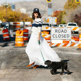 Amy Maxi Parachute Skirt-White