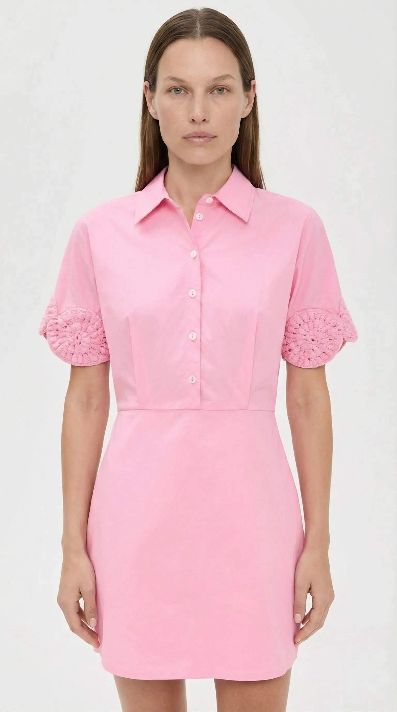 Ebube Cotton Mini Shirt Dress