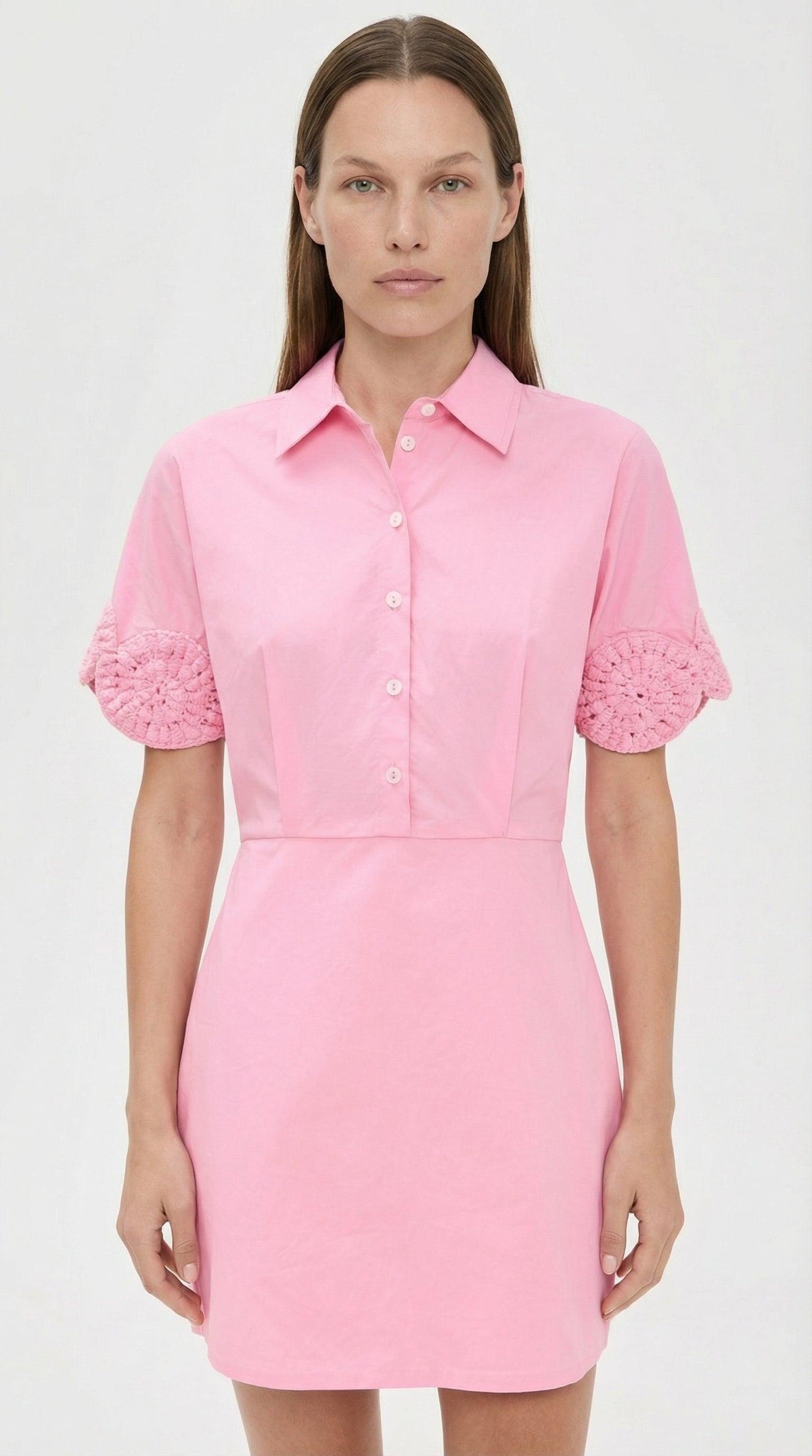 Ebube Cotton Mini Shirt Dress