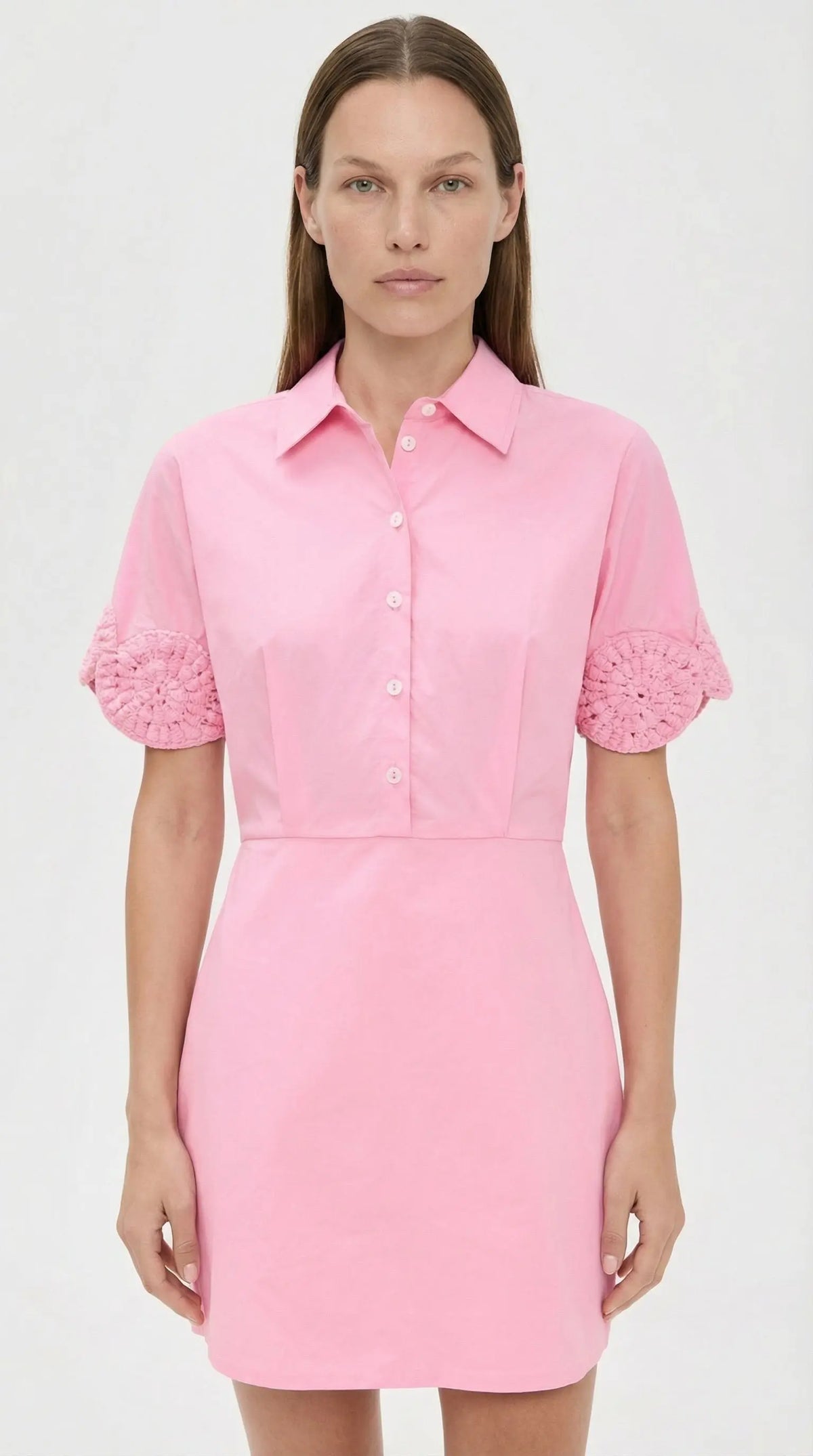 Ebube Cotton Mini Shirt Dress